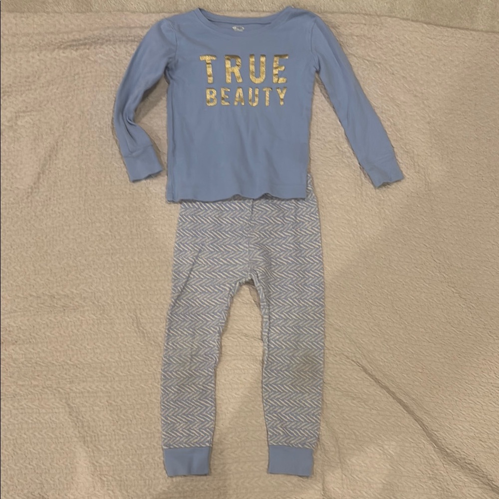 Old Navy Blue and Gold Pajama Set